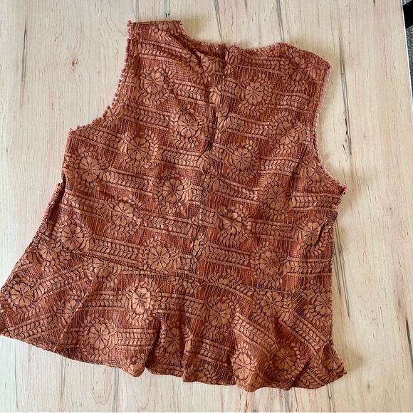 Lace Peplum Blouse - Picture 2 of 9